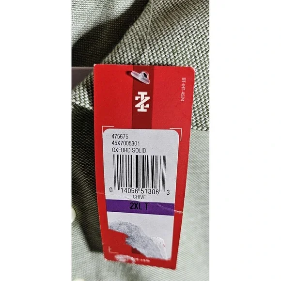 Izod Oxford Polo Shirt Mens Size 2XLT Chive Green Cotton Short Sleeve NWT - Picture 6 of 9